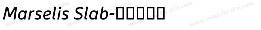 Marselis Slab字体转换